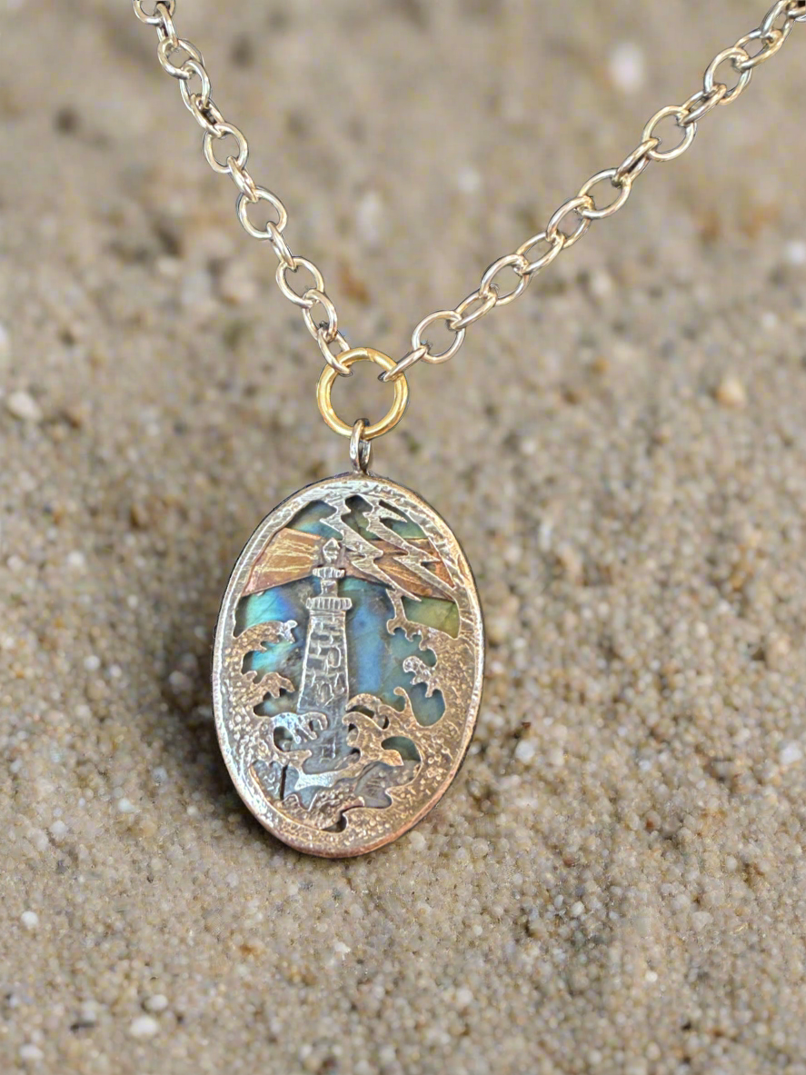 Labradorite Lighthouse Pendant