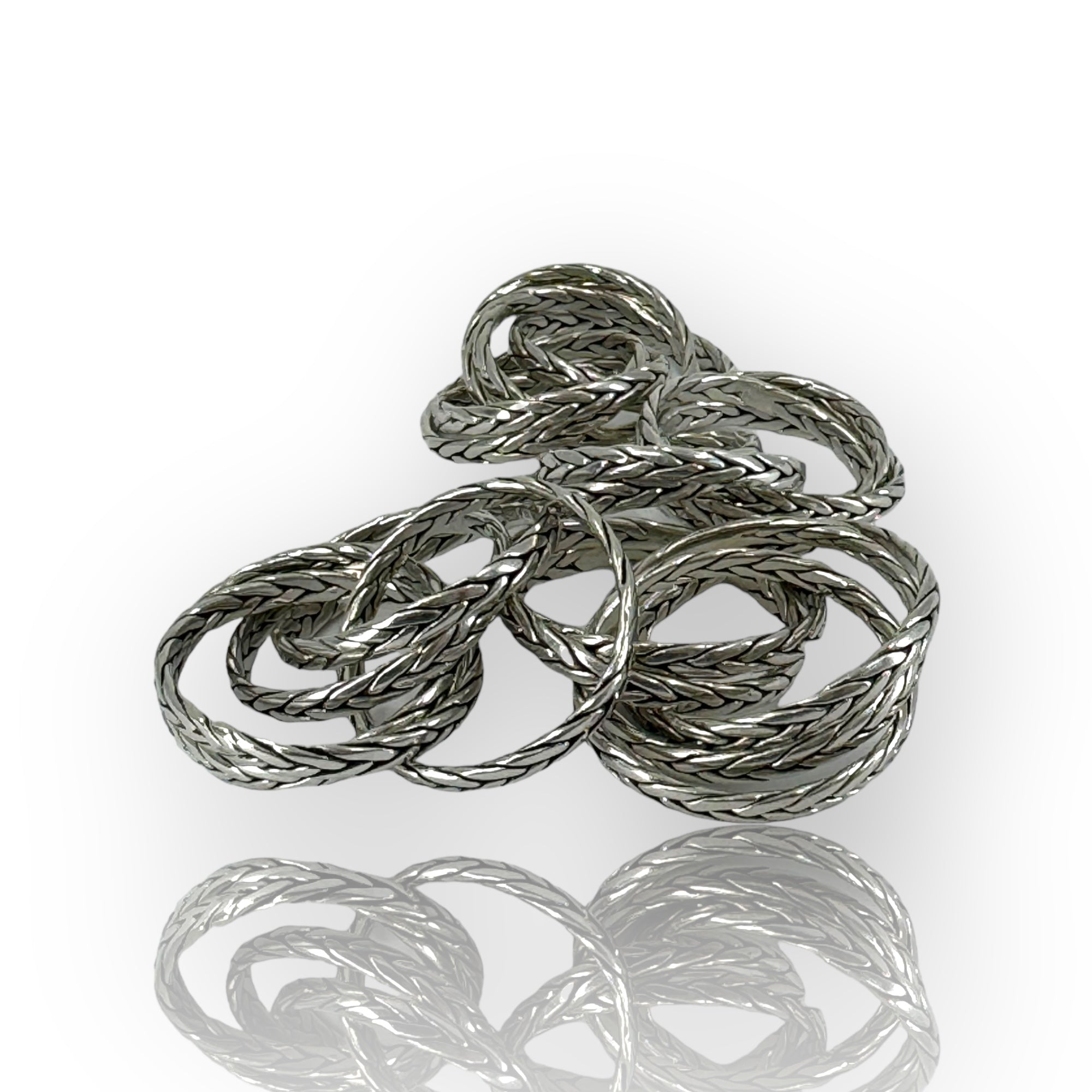 Inerlocking Rings Braided Interlocking Rings – Bronze Anchor Studios