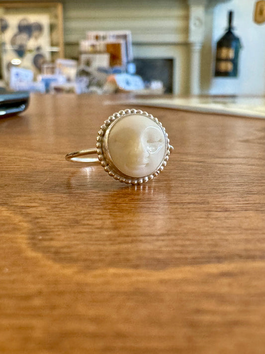 Celestial Moon Face Ring