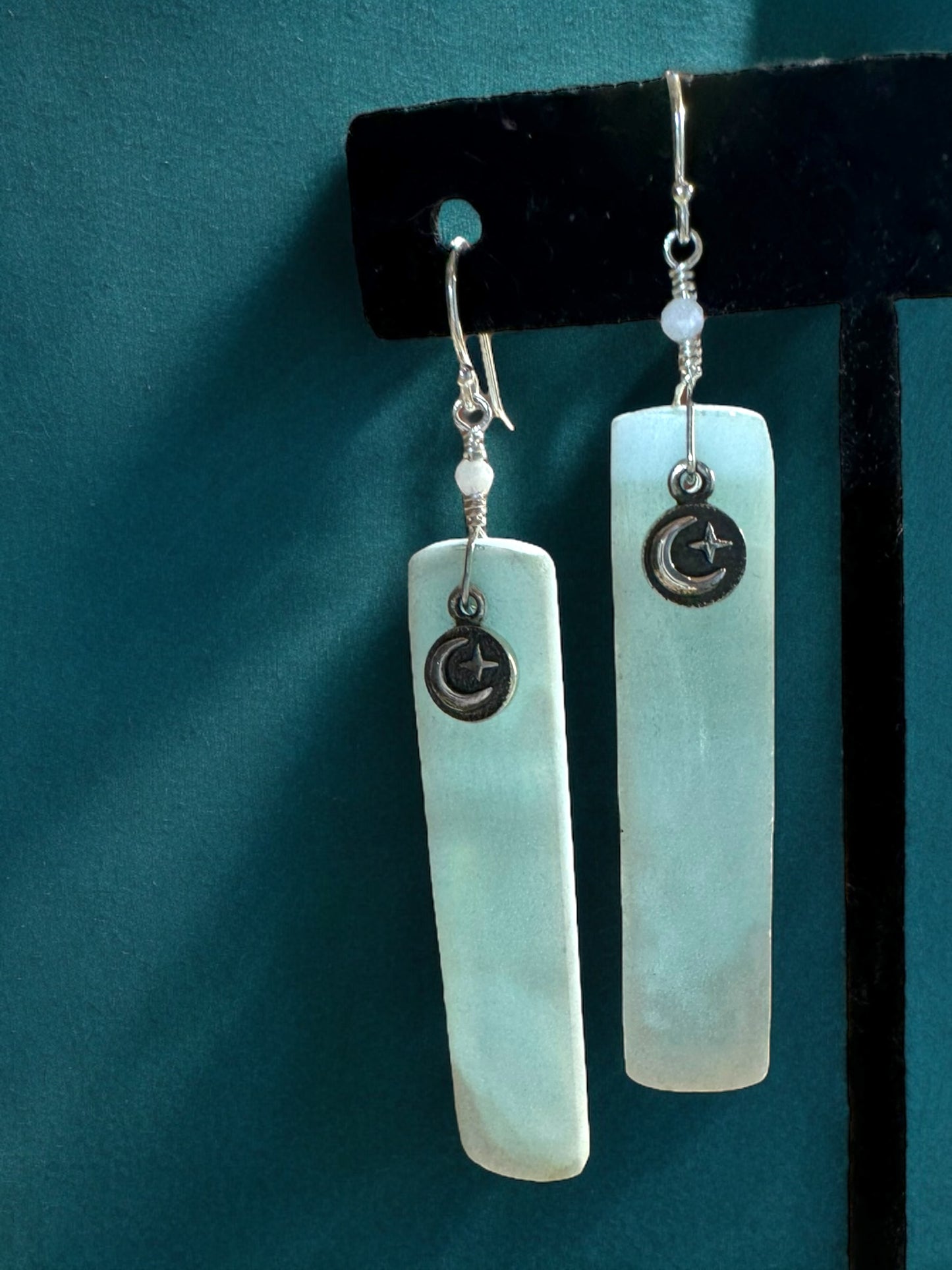 Celestial Amazonite Bar Earrings