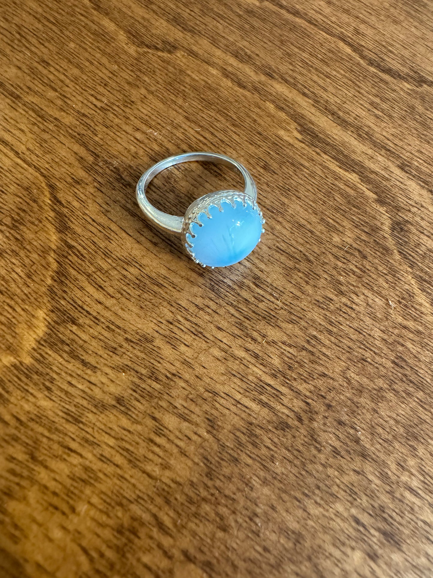 Larimar Crown Ring