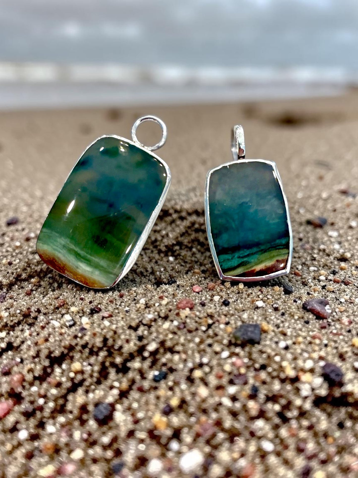 Opalized Wood Lighthouse Pendant