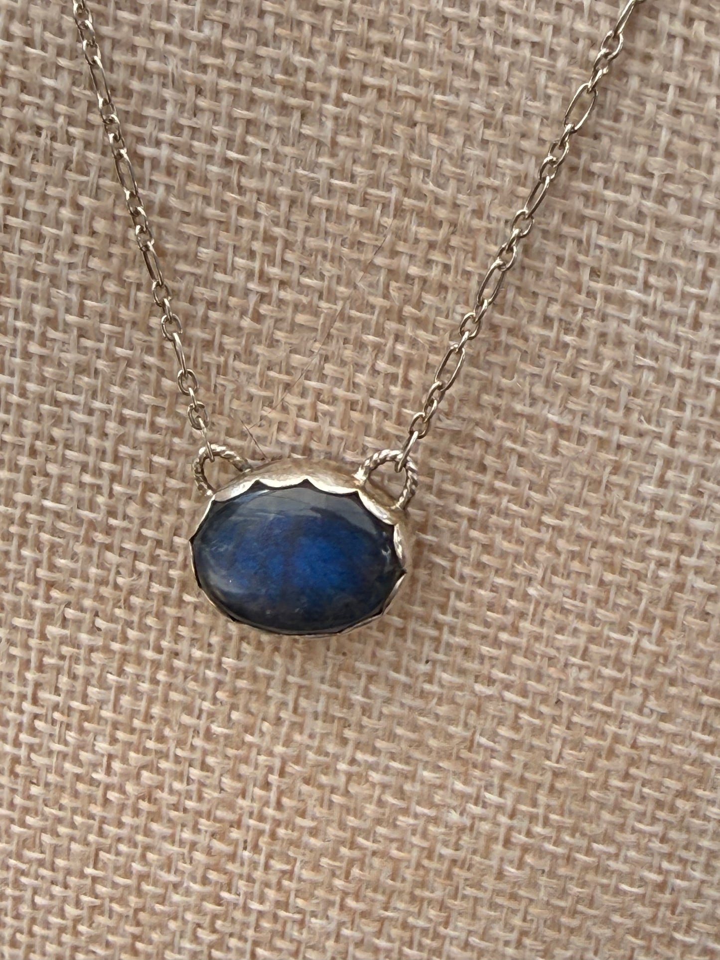 Reversible Labradorite Mermaid Pendant Necklace