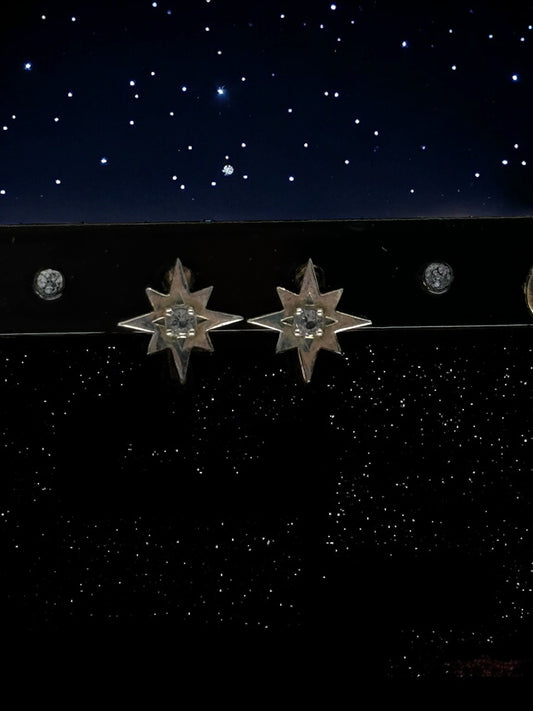 Celestial North Star CZ Set Earrings