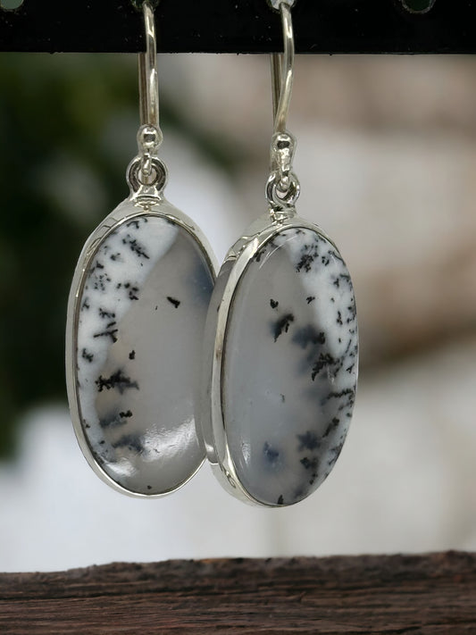 Dendritic Agate Earrings