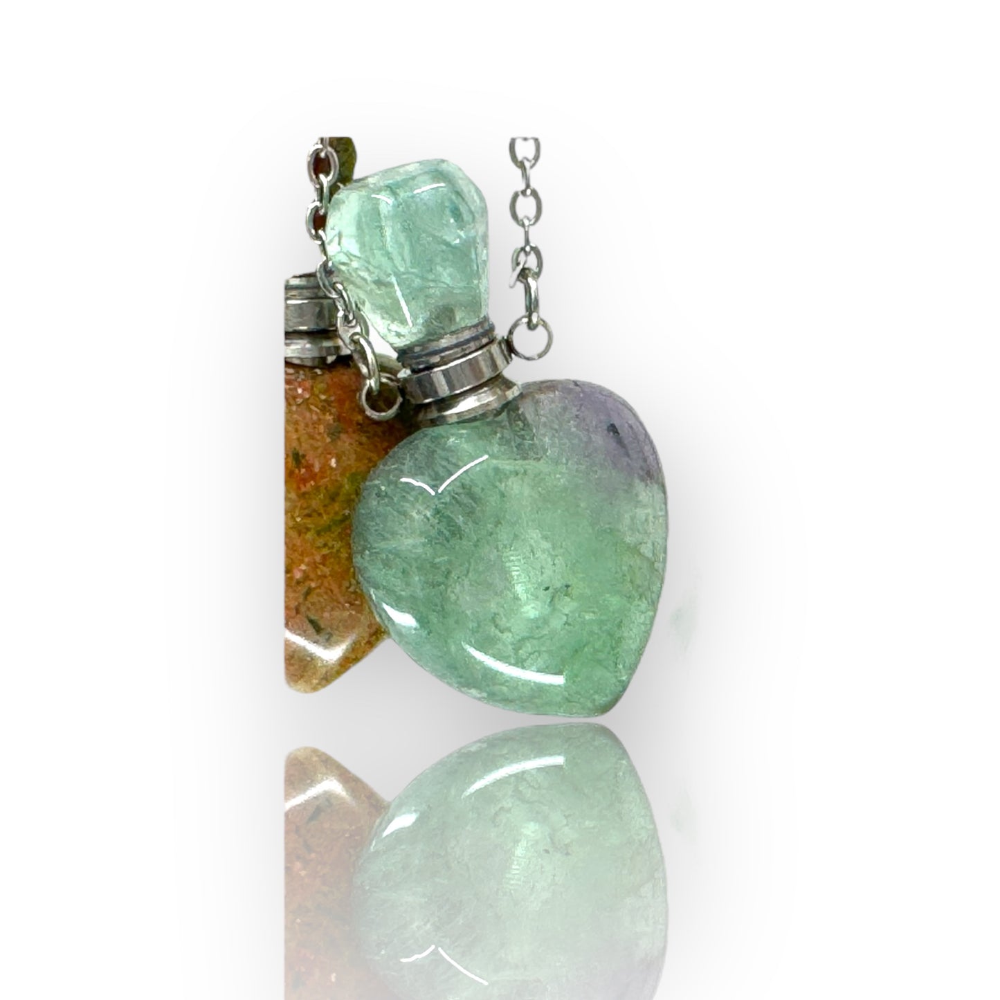 Semi Precious Stone Bottle Necklace