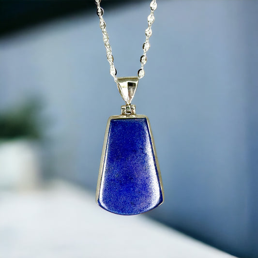 Lapis Shield Pendant