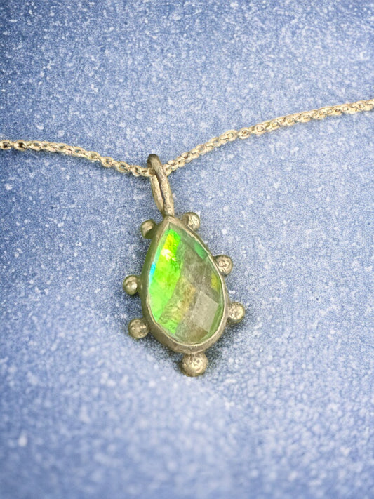 Mystic Topaz Snowflake Pendant