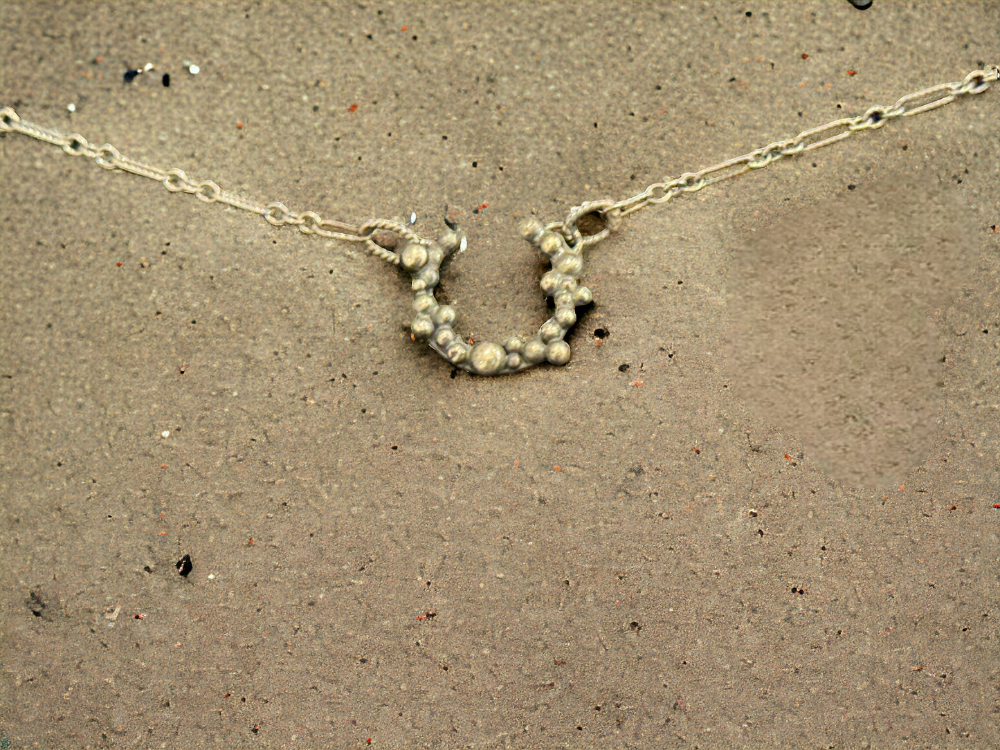 Sterling Silver “Bubbles” Semicircle Necklace
