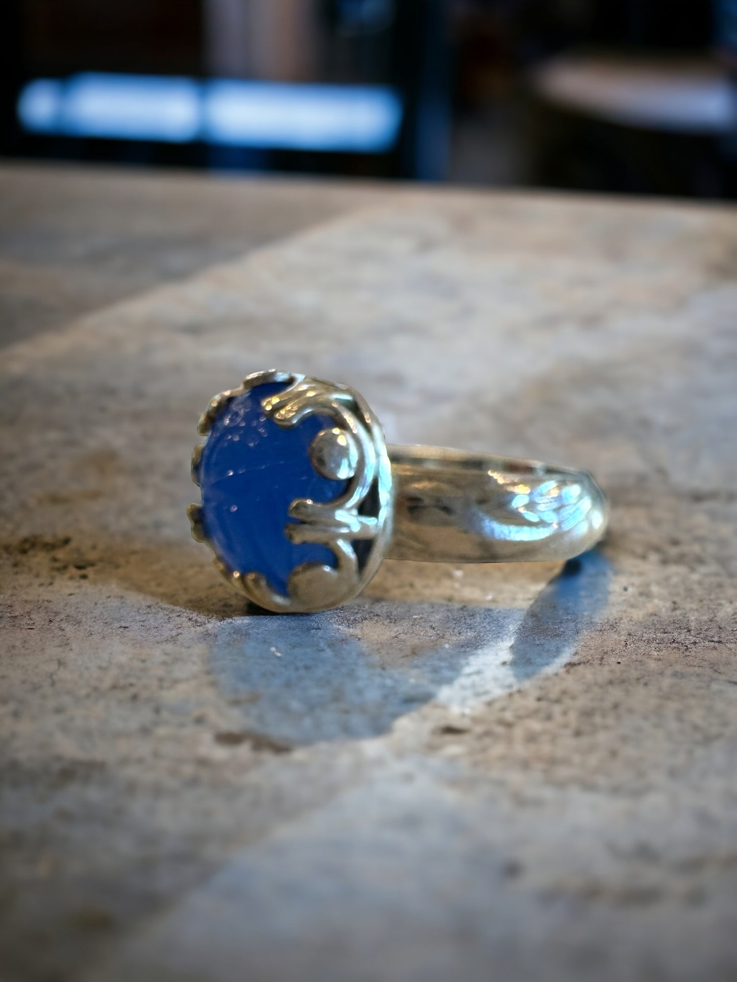 Scarab Oval Ring