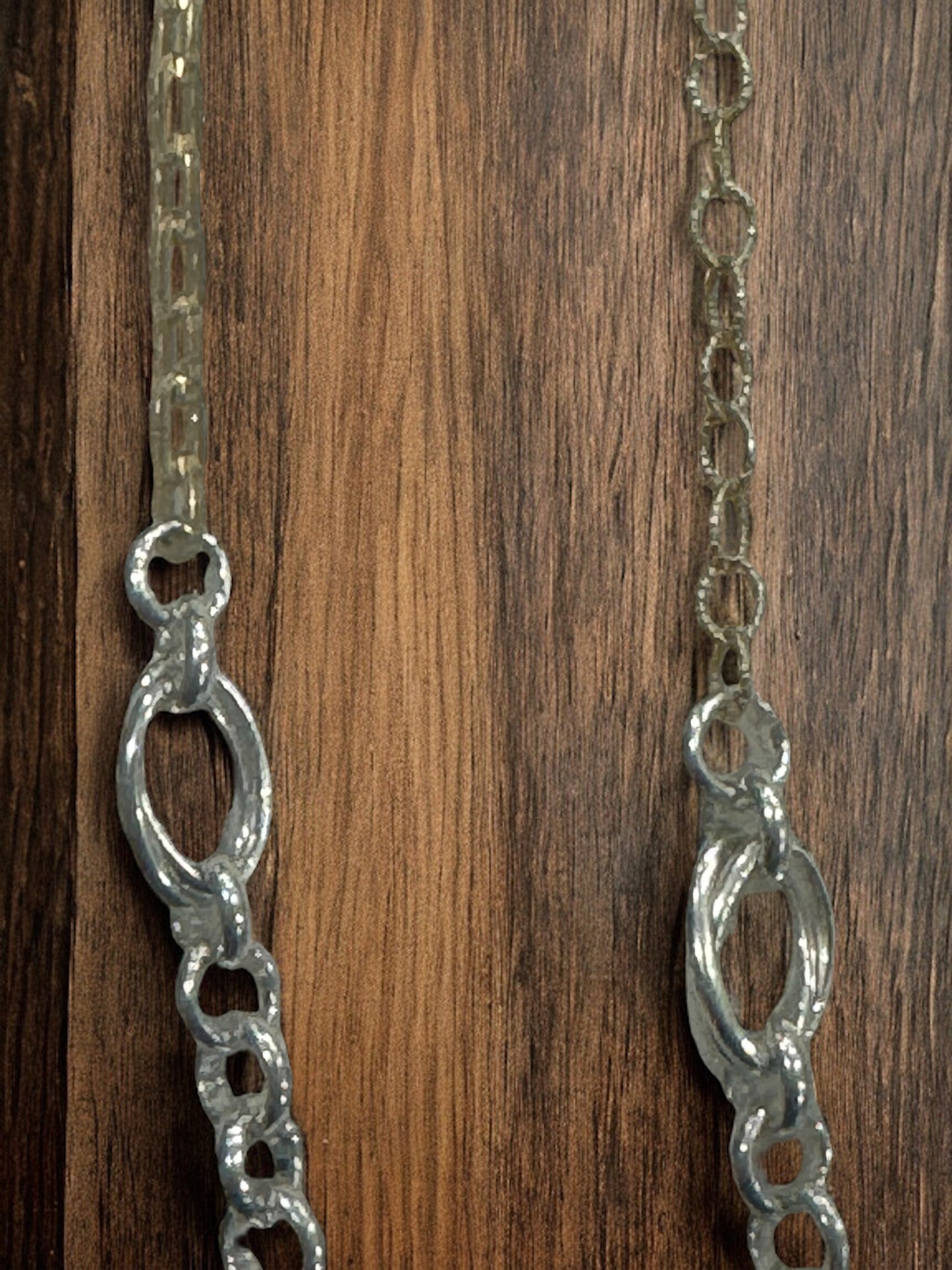 Mixed Media Sterling and 14kGF Long Chain
