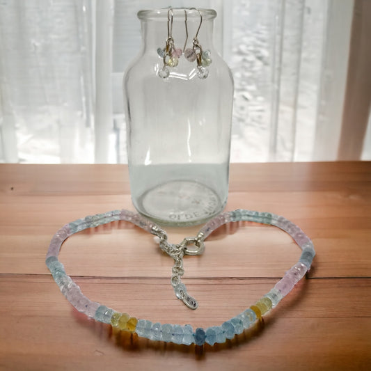 Beryl Bead Hand-Knotted Necklace